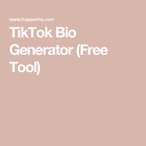 TikTok Bio Generator (Free Tool) Good Tiktok Bios, What To Put In Your Tiktok Bio, Good Bios For Tik Tok, Tik Tok Bios Ideas, Quotes For Tiktok Bio, Tik Tok Bio Ideas Aesthetic, Youtube Bio Ideas Aesthetic, Cute Tiktok Bios, Funny Tiktok Bios