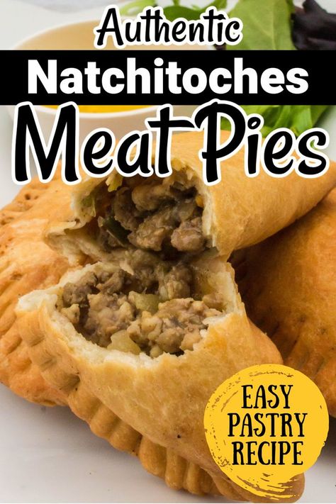 Louisiana Meat Pie Recipe, Natchitoches Meat Pie Recipe, Meat Hand Pie Recipe, Natchitoches Meat Pies, Easy Jerk Chicken Recipe, Savory Hand Pies Recipes, Easy Pastry Recipes, Pasties Recipes, Meat Pie Recipe