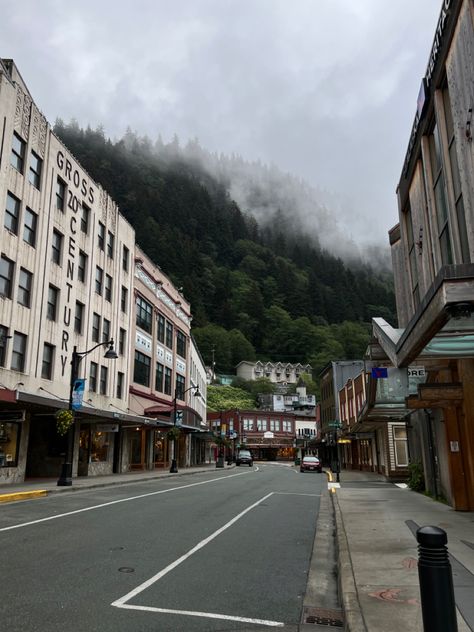 Juneau, Alaska, scenery, landscape, aesthetic, mountains, travel, nature, cruise, cruise port, city, views, ig, inspo Closet Gender Reveal, Aesthetic Mountains, Moving To Alaska, Landscape Aesthetic, Mountain Vibes, Alaska Vacation, Gender Reveal Ideas, Juneau Alaska, Scenery Landscape