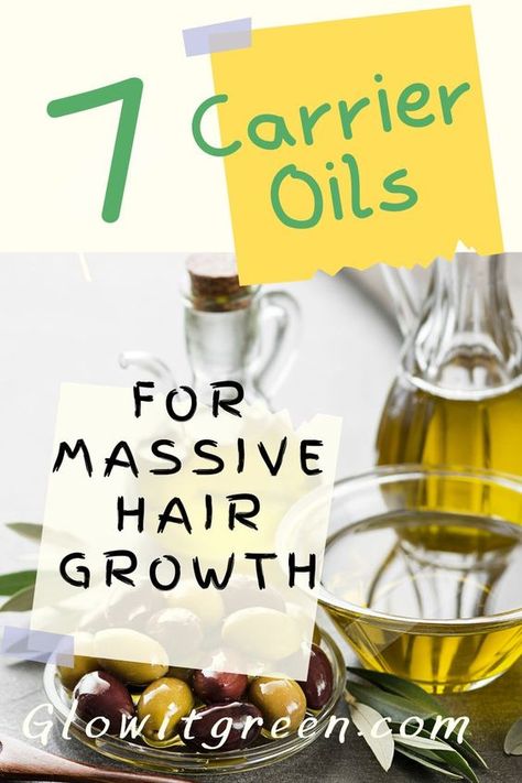 What are he best oils to put on your hair to massively boost the growth of your hair? Find out at Glowitgreen.com which seven oils to try for stimulating hair growth, to get long, thick healthy hair! Oils are amazing for hair, and make a significent difference in its quality and luster! Homemade Hair Growth Oil For Black Women, Carrier Oils For Hair Growth, Stimulate Hair Growth Natural, Oil To Make Your Hair Grow, Best Oils For Natural Black Hair, Which Oil Is Best For Hair Growth, How To Make Your Own Hair Growth Oil, Hair Growth Essential Oil Recipe, Natural Oils For Hair Growth