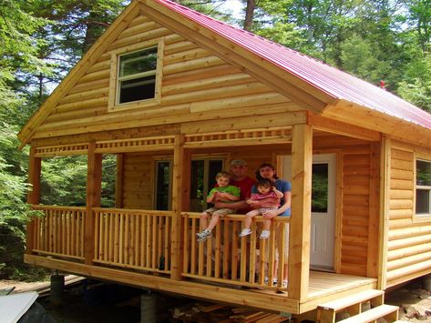 Bunkie Ideas, Log Cabin Siding, Getaway Cabin, Small Log Cabin, Building A Cabin, Log Cabin Kits, Cabins For Sale, Prefab Cabins, Houses Plans