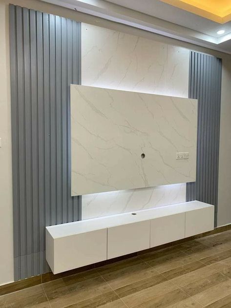 Tv Wall Wallpaper Ideas, Tv Cabinet Design Modern, Tv Unit Designs, Tv Wall Ideas, Lcd Panel Design, Modern Tv Unit Designs, Tv Unit Design Modern, Tv Unit Furniture Design, Modern Tv Wall Units