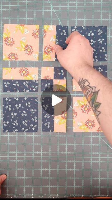 Quilt Block Videos, 5" Charm Pack Quilt Patterns Free, Easy Quilting Blocks, Beginner Quilting Projects Easy Diy, Patch Quilt For Beginners, Quilting Squares Ideas, 6 Inch Block Quilt Patterns, Quilted Squares, Patchwork Squares