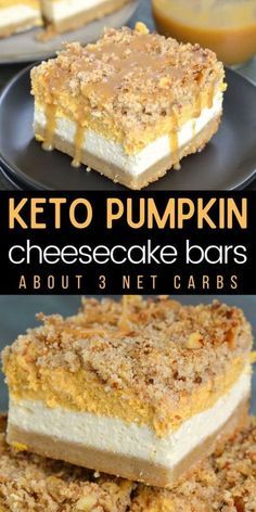 Pumpkin Recipes Savory, Keto Pumpkin Cheesecake Bars, Keto Pumpkin Cheesecake, Recipes Cheesecake, Savory Pumpkin, Pumpkin Cheesecake Bars, Recipes Savory, Savory Pumpkin Recipes, Desserts Keto