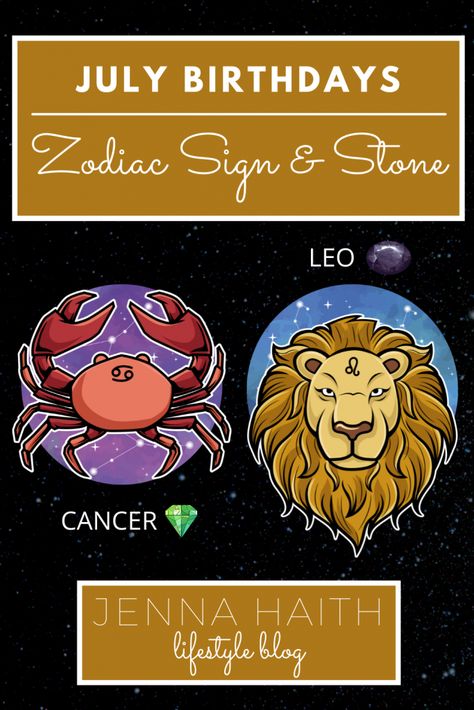 Do you have a July birthday? Learn what the Zodiac Sign and Zodiac Stone are for every day in July. The post July Birthdays: Zodiac Sign and Stone appeared first on Jenna Haith Lifestyle. July 9th Zodiac, July 7th Zodiac, July Zodiac Sign, July Zodiac, Find Your Zodiac Sign, Zodiac Animals, Zodiac Signs Leo, Zodiac Stones, Zodiac Birthdays