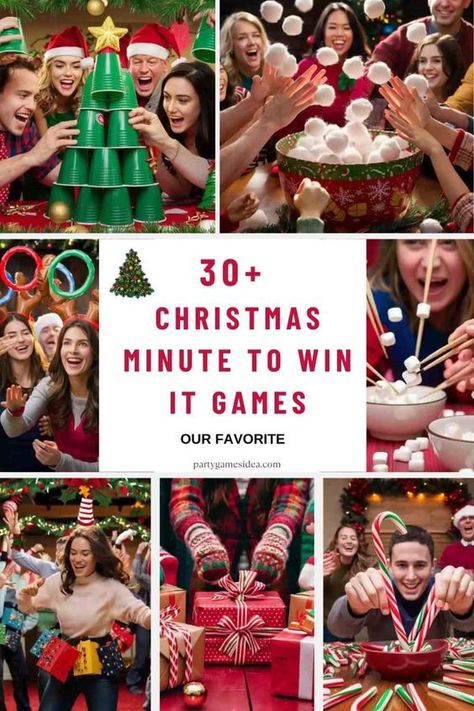 🎄✨ Spice up your holiday party with these fun and festive Christmas Minute To Win It Games! From "Wrap It Up" to "Jingle Bell Shake," these quick and easy games are perfect for all ages. Get ready for laughter, friendly competition, and unforgettable memories.
#ChristmasGames #MinuteToWinIt #HolidayFun #PartyGames #ChristmasParty #FamilyGames #HolidayParty #FestiveFun Games To Play During Christmas, Ideas For Christmas Party Activities, Minute It To Win It Games For Adults, Fun Christmas Minute To Win It Games, Christmas Party At School Ideas, Fun Christmas Party Game, In It To Win It Games Christmas, Christmas Office Activities Fun, Team Christmas Party Games