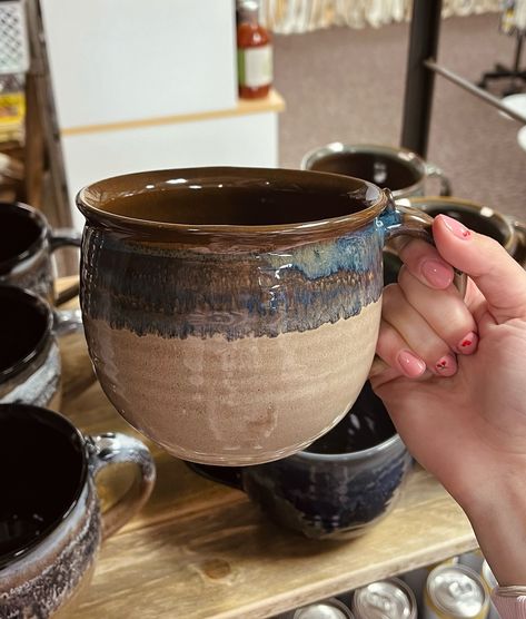 When the first day of summer is gloomy… you reward yourself with a new mug. We’re obsessed with these new big, cozy mugs. Use them for your morning coffee or a cup of soup. Grab one for yourself or bring home a new little stack. #whimsyhome #home #mug #kitchen #homedecor #mugs #nature #naturelovers Big Mugs Ceramic, Big Mugs, Big Mug, Pottery Cups Mugs, Big Coffee Mugs, Cup Of Soup, Reward Yourself, First Day Of Summer, Cute Coffee Mugs