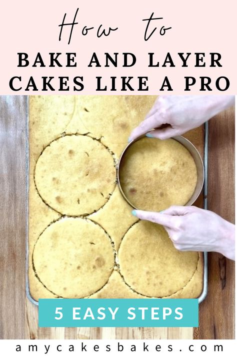 Professional Cake Recipe, Layering Cakes, Stacking Cakes, Specialty Breads, Cake Rings, Moist Cake Recipe, Baking Secrets, How To Stack Cakes, Cake Hacks