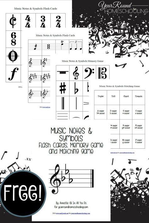 Notes Symbols, Music Flashcards, Musical Symbols, Music Note Symbol, Music Printables, Composer Study, Music Reading, Homeschool Music, Music Curriculum