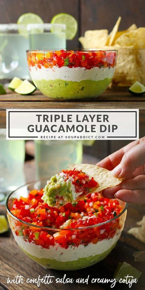 Guacamole Dip Recipes, Salsa Party, Guacamole Recipe Easy, Guacamole Salsa, Guacamole Dip, Party Dip, Best Appetizer Recipes, Dip Recipes Easy, Party Dips