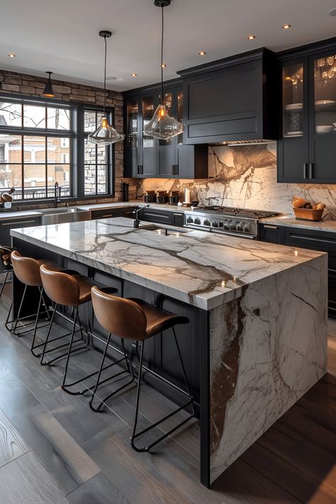 Stunning Kitchen Design Ideas for Your Home Rustic Kitchens, Condo Decor, Texas House, Design Boards, Modern Kitchen Design Luxury, Kitchen Inspiration Design, Stunning Kitchens, Black Kitchen, Kitchen Design Ideas