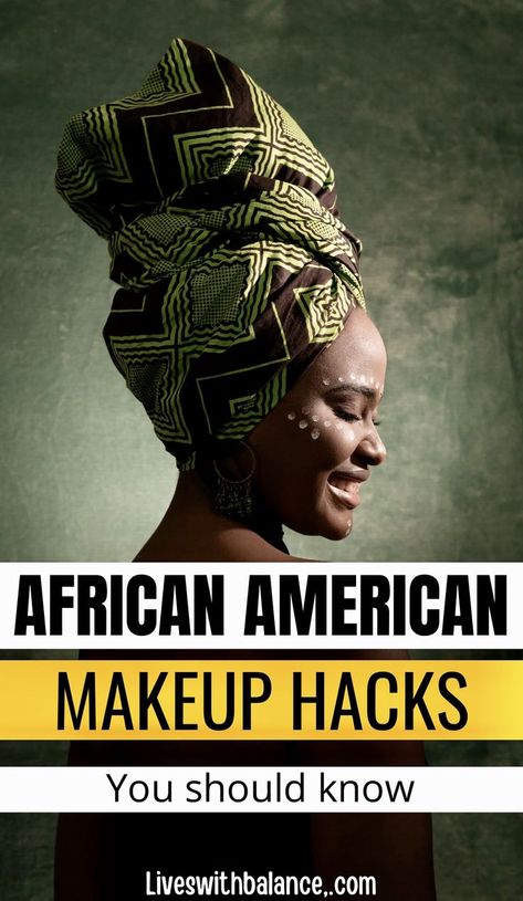 American Makeup, Hacks Makeup, African American Makeup, Best Makeup Tips, Apply Makeup, Dark Skin Beauty, Makeup Hacks, Dreadlock Hairstyles, Dark Skin Makeup