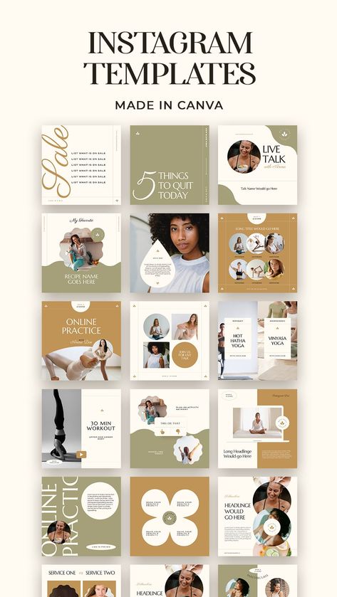 Green Social Media, Therapist Marketing, Cl Instagram, Feed Layout, Instagram Design Layout, Health Brand, Marketing Kit, Instagram Branding Design, Instagram Feed Layout