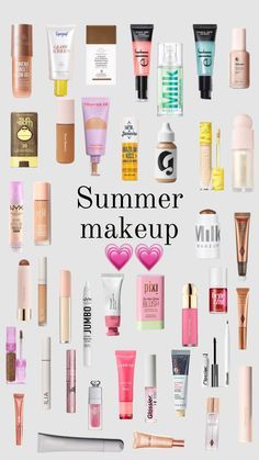 Check out preppyxswiftie's Shuffles #beauty #cleangirlaesthestic #makeuppreppy #preppyproducts #hotgirlstuff Skincare Makeup Products, Best Summer Makeup Products, Summer Makeup Products Aesthetic, Summer Blush Makeup, Summer Make Up Products, Summer Makeup Must Haves, Summer Makeup Essentials, Makeup Summer 2024, Makeup Products Pictures