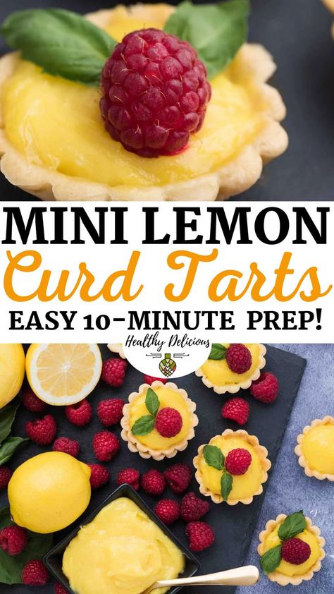 Lemon Tartlets Recipe, Lemon Curd Tarts, Lemon Curd Tartlets, Curd Tarts, Lemon Curd Dessert, Mini Lemon Tarts, Lemon Tartlets, Mini Tart Recipes, Lemon Curd Tart