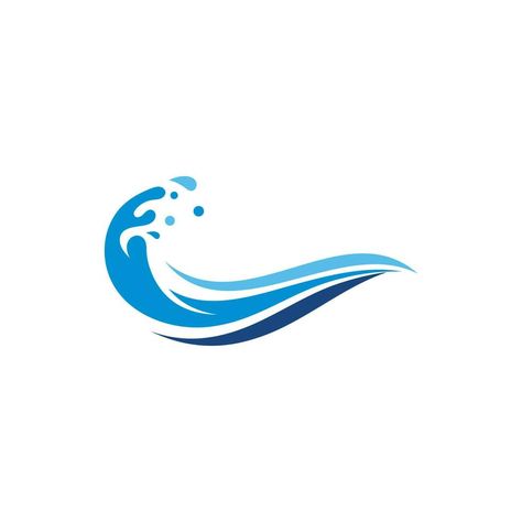 Water wave icon vector design Water Logo Design Ideas, Wave Logo Design, Wave Icon, Flowing River, Wave Logo, River Flowing, Waves Icon, Waves Vector, Water Logo