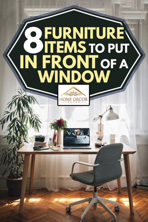 8 Furniture Items to Put in Front of a Window - Home Decor Bliss Living Room Black And White, Living Room Yellow, Room Black And White, Window Desk, Living Room Pink, Bay Window Living Room, Red Living Room, Room Yellow, Window Table