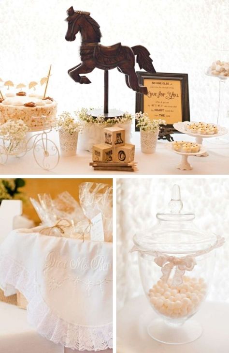 Rocking Horse Baby Shower Ideas – Baby Shower Ideas 4U Horse Baby Shower Ideas, Godmother Duties, Vintage Baby Shower Theme, Horse Baby Shower, Strawberry Trifle, Free Baby Shower Games, Country Baby Shower, Shower Vintage, Bebe Shower