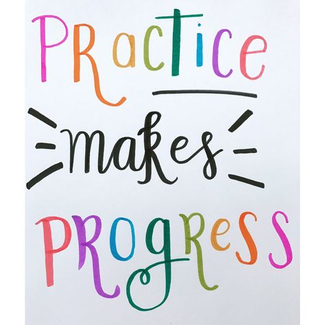 Practice makes progress ❤️ Practice Makes Progress, Positive Daily Quotes, Progress Quotes, Teacher Motivation, Happy Day Quotes, Happy Quotes Smile, Teacher Quotes Inspirational, Classroom Quotes, Happy Quotes Positive