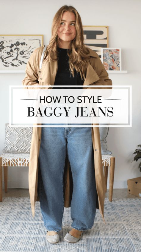 Baggy Jeans Outfit Fall, Boyfriend Jeans Outfit Winter, 90s Jeans Outfit, Baggie Jeans Outfit, Loose Jeans Outfit, How To Style Baggy Jeans, Outfits With Baggy Jeans, Mom Outfits Winter, Style Baggy Jeans