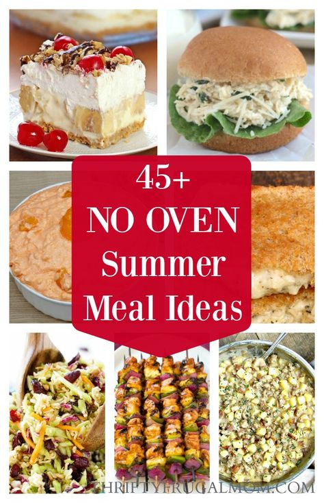 Oven Dinner Ideas, Summer Meal Ideas, Hot Weather Meals, Healthier Meals, Easy Summer Dinners, Summertime Recipes, Frugal Mom, Baked Dinner, Hot Outside