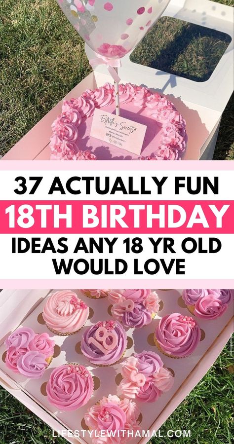 Looking for 18th birthday ideas this year? Here are 37+ INSANE fun and unique 18th birthday party ideas you'll definitely love. These also include 18th birthday party ideas for girls and have some great 18th birthday gifts that any 18 years old will love. Check it out! 18th Birthday Ideas For Girls Gifts, How To Celebrate Your 18th Birthday, 18thbirthday Party Ideas, 18rh Birthday Ideas, Birthday Activities 18th, Theme For 18th Birthday Party Ideas, Fun 18th Birthday Party Ideas, Birthday Games For 18th Birthday, What To Do For 18th Birthday Ideas