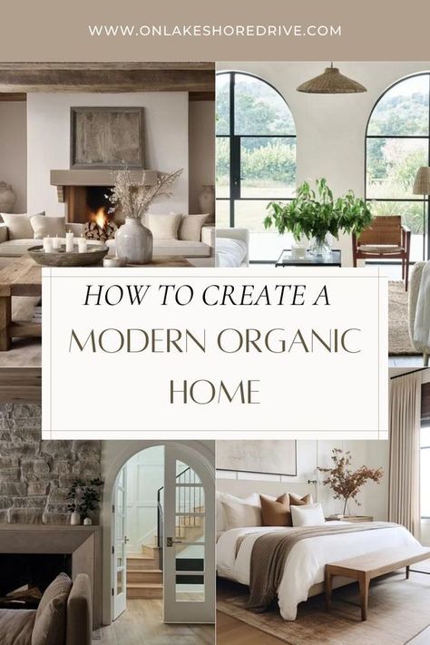 Tips for creating a modern organic home - on lakeshore drive Organic Living Room Decor, Modern Organic Decor, Organic Modern Dining Room, Organic Modern Kitchen, Organic Interior Design, Organic Modern Living Room, Modern Organic Home, Organic Living Room, Earthy Home