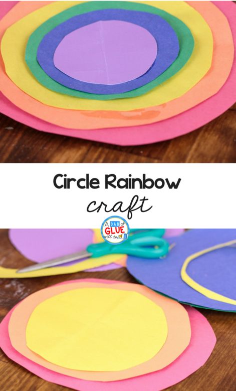 Circle Crafts Preschool, Ordering Activities, Shapes Preschool Crafts, Rainbow Factory, September Ideas, Rainbow Gifts, Shape Activities Preschool, Homeschool Activity, Rainbow Craft