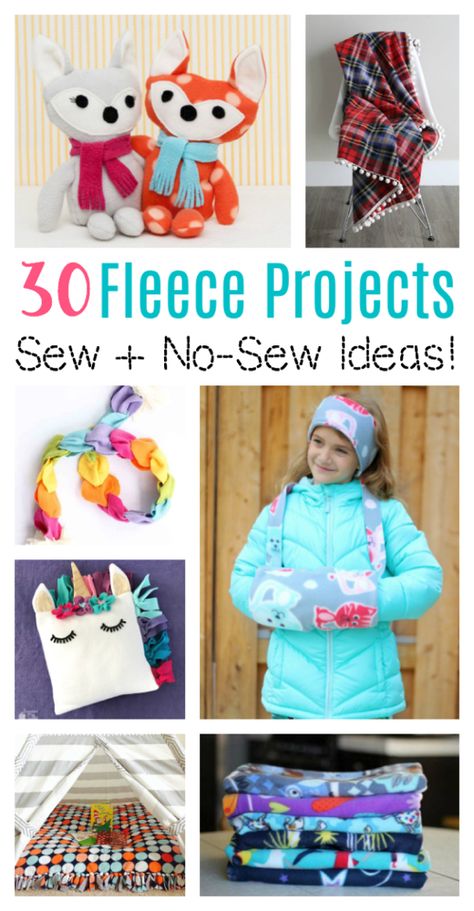 No Sew Ideas, Fleece Sewing, Fleece Sewing Projects, Fleece Projects, Sew Ideas, Fat Quarter Projects, Sew Projects, Sewing Fleece, Sew Ins