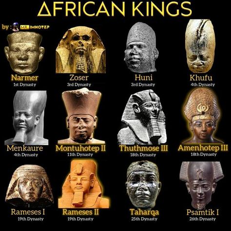 Black skinned Ancient African Kings African Kings, African History Facts, African History Truths, Starověký Egypt, Kemetic Spirituality, Ancient History Facts, Black Fact, African Royalty, African Spirituality