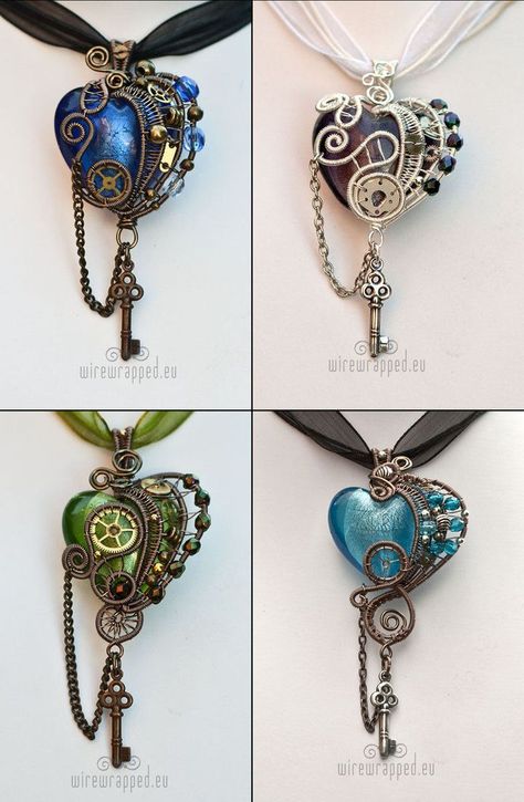 Steam Punk Jewelry, Style Steampunk, Steampunk Accessories, Punk Jewelry, Steampunk Art, Steampunk Jewelry, Key To My Heart, Fantasy Jewelry, Diy Schmuck