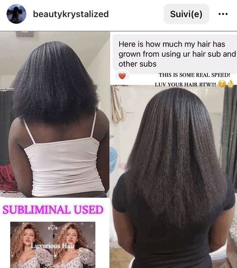 V1per Subliminal, Hair Subliminal Results, Subliminal Results Hair, Subliminals Results, Beauty Subliminal Results, Subliminal Body Results, Subliminal Results, Manifestation Success, Hair Growth Challenge