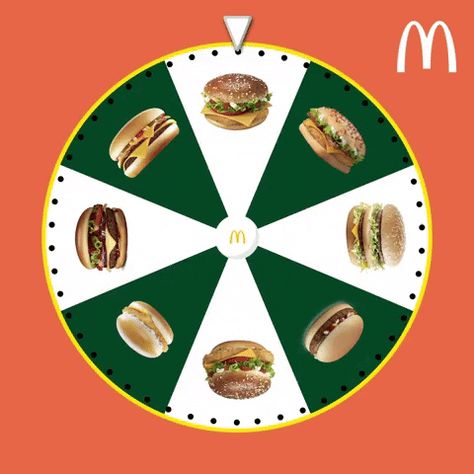 Marketing Food Ideas, Burger Ads Creative, Food Creatives Social Media, Gif Social Media, Burger Advertising, Fast Food Ads, Food Wheel, Social Media Gif, Food Marketing Design