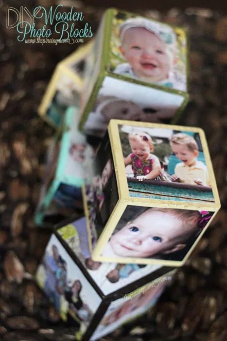 14 Cool Ways to Turn Pictures into Gifts | Photo Gift Ideas Diy Photo Blocks, Wood Blocks Diy, Perlengkapan Bayi Diy, Picture Cube, Class Photos, Photo Crafts, Wood Block Crafts, Foto Transfer, Diy Blocks