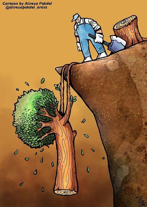 41 Illustrations That Question Modern Society By An Iranian Artist Satirical Illustrations, Digital Drawing For Beginners, Earth Art Drawing, Save Earth Drawing, Mother Earth Art, Earth Drawings, Pictures With Deep Meaning, Drawing Competition, Awareness Poster