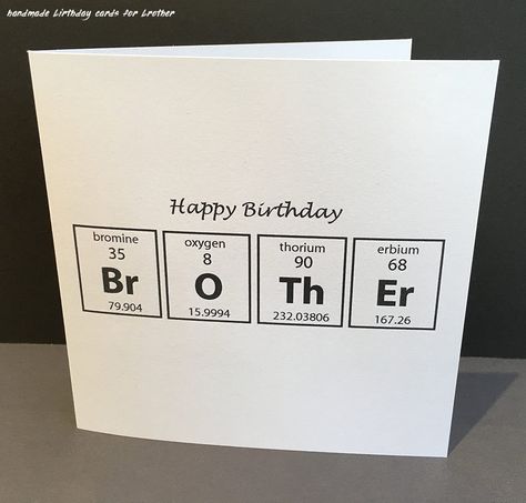 Diy Birthday Cards For Brother, Cards For Brother, Brother Ideas, Brother Birthday Gift, Creative Birthday Cards, Birthday Cards For Brother, Birthday Gifts For Brother, Homemade Birthday Cards, Handmade Birthday Gifts