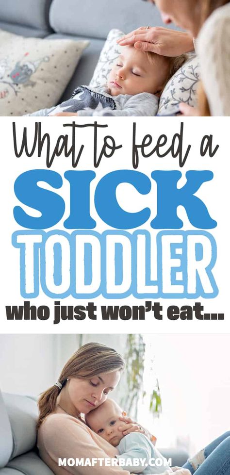 Eat When Sick, Sick Day Essentials, Toddler Cold, Sick Toddler, Toddler Friendly Meals, Simple Foods, Toddler Hacks, Sick Remedies, Sick Baby