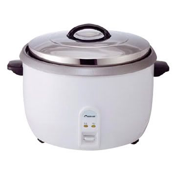 an electric rice cooker on a white background