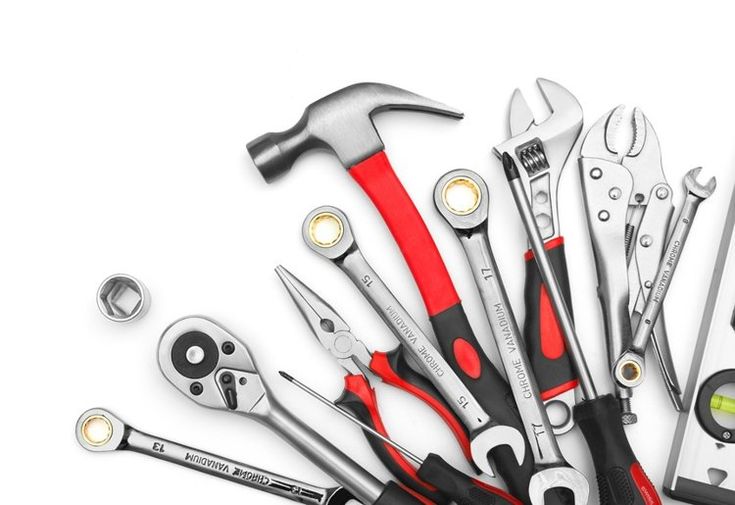 there are many different tools in this advertisment for the repair shop, including wrenches, pliers, and screwdrives