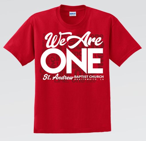 We+Are+One+Church+T+Shirt Scripture For Family, High School Reunion Planning, Church T Shirt, Reunion Tshirt Design, Family Reunion Logo, Family Reunion Tshirts, Family Reunion Shirts Designs, Sims Family, Souvenir Ideas