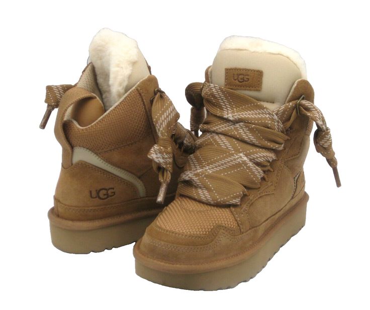 Official PayPal Conversion Rates Add Currency Converter To Your Items All auction item are 100% authentic UGG Australia. There are purchased from official UGG retail store or warehouse.    UGG  Highmel Women Shoes: Recycled ballistic canvas mesh, Suede upper Webbing heel strap, Padded collar, UGG logo patch, Oversized padded tongue Laces made from 100% UNIFI recycled polyester fibers, Two-tone flat lace 10mm UGGplush 60% upcycled wool, 40% lyocell lining 10mm UGGplush 60% upcycled wool, 40% lyoc Cute Uggs, Currency Converter, Pretty Sneakers, Platform Boots Women, Women Boot, Pretty Shoes Sneakers, Shoe Wishlist, Funky Shoes, Uggs Outfit