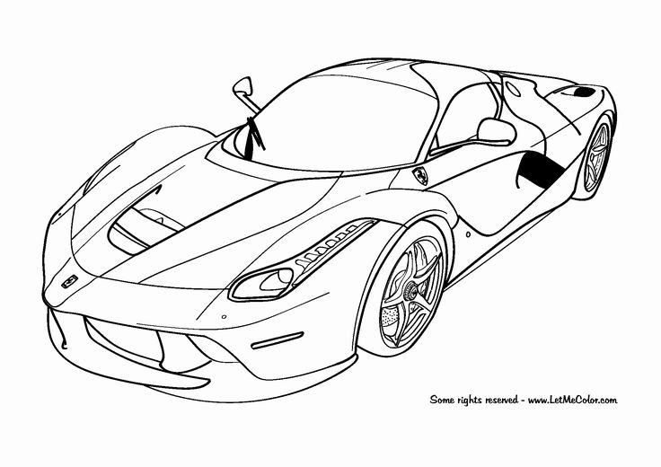 a drawing of a sports car from the movie cars coloring pages for kids and adults