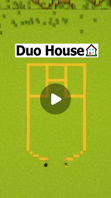 an aerial view of a soccer field with the words duo house on it