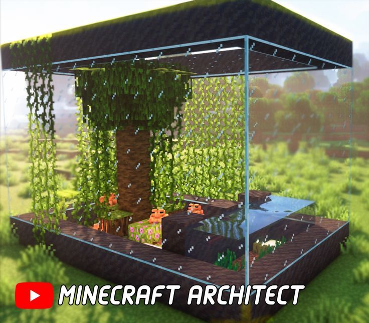 an animated image of a tree in the middle of a field with text that reads arquiteto minecraft