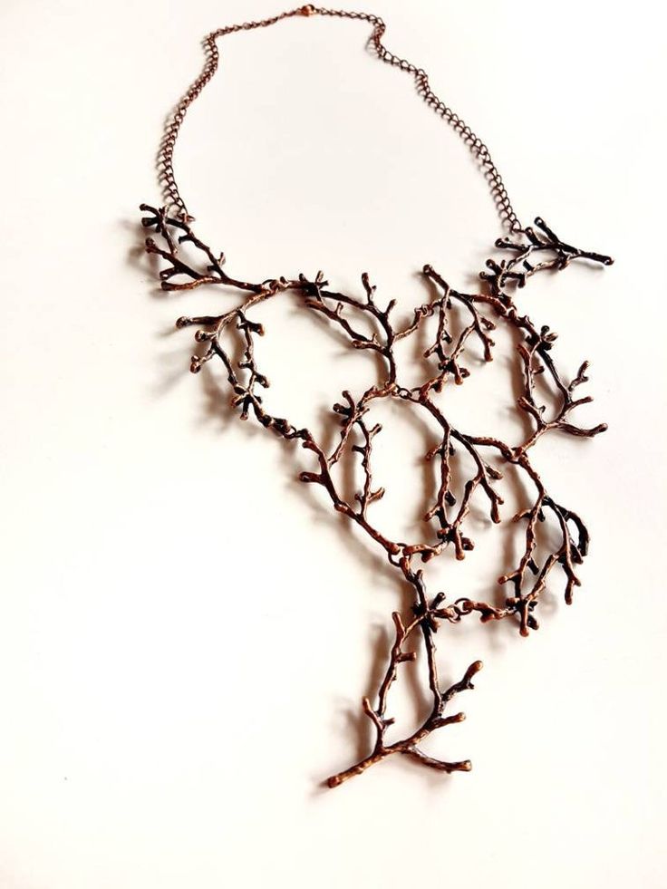 Statement Twig Necklace Branch Bib Necklace Nature Lover | Etsy Tree Branch Necklace, Cascade Necklace, Wearable Art Clothing, Sculptural Jewelry, Branch Necklace, Contemporary Jewelry Design, Wearable Art Jewelry, Body Adornment, Metal Tree