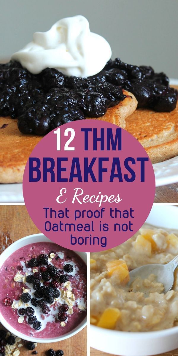 breakfast and desserts with text overlay that reads, 12 thm breakfast & recipes that proof that oatmeal is not boring