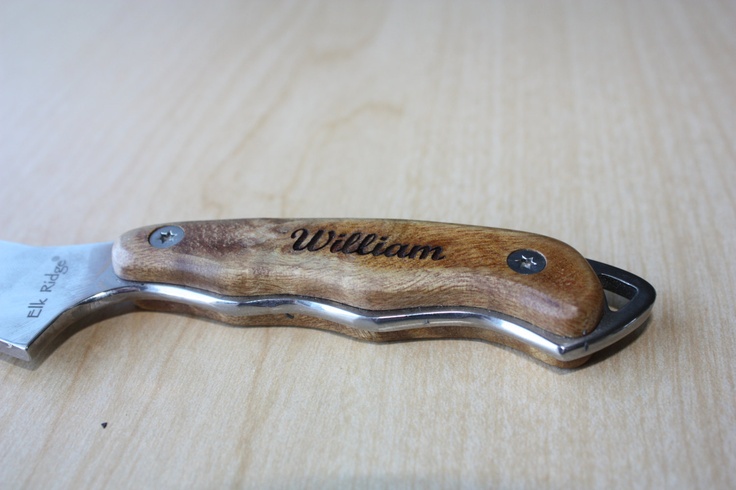 a knife with the name william engraved on it