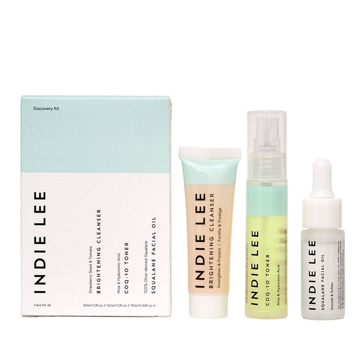 The perfect starter kit for the skincare obsessed. This travel-friendly set includes a full clean skincare ritual. Great for Indie Lee first-timers or jet setting veterans. Squalene Oil, Brightening Cleanser, Squalane Oil, Travel Skincare, Indie Lee, Strawberry Seed, Exfoliating Mask, Combo Skin, Orange Agate