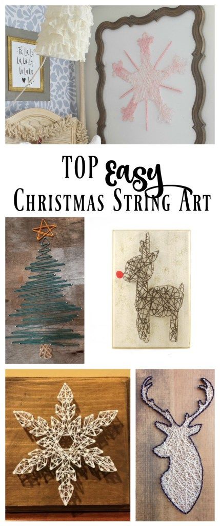 the top easy christmas string art projects