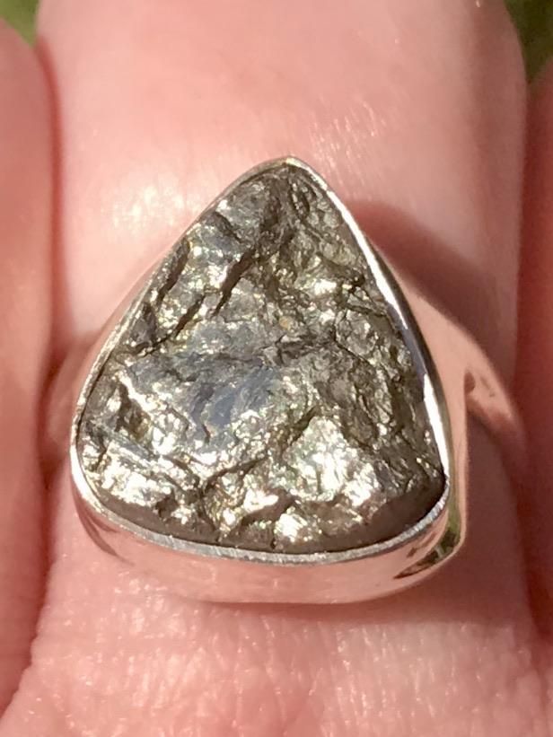 Pyrite Druzy Ring Size 8 - Morganna’s Treasures